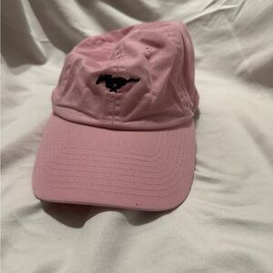 Ford Pink Baseball Cap with Black Embroidered Mustang Detail